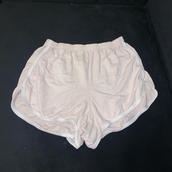 Brandy Melville Pants - Brandy Melville John galt baby pink and white shorts